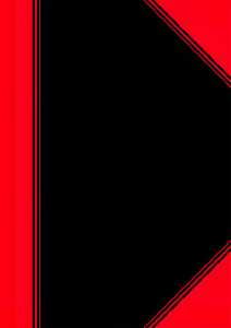 Bantex China-Kladde schwarz/rot, A6, 96 Blatt, 70 g/m², blanko