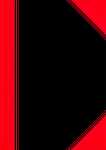 Bantex China-Kladde schwarz/rot, A6, 96 Blatt, 70...