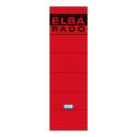ELBA Ordner-Rückenschild "rado" kurz, 8 cm, rot, 10 Schildern
