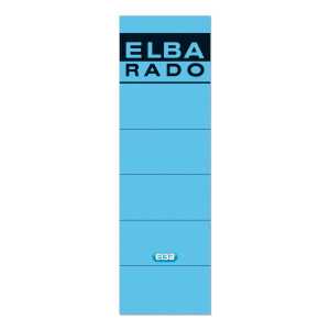 ELBA Ordner-Rückenschild "rado" kurz, 8 cm, blau, 10 Schildern
