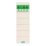 ELBA Ordner-Rückenschild "rado" kurz, 8 cm, chamois, 10 Schildern
