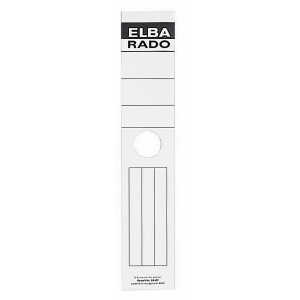 ELBA Hängeordner-Rückenschild "rado" lang, 7,5 cm, weiß Schildern