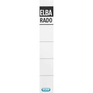 ELBA Rückenschild schmal/kurz 24 x 159 mm (B x H) weiß 10 St./Pack.