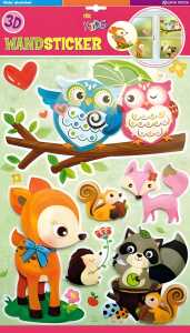 Trötsch Wandsticker "Waldtiere" 30 x 50 cm