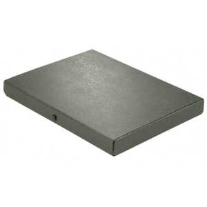 Dokumentenmappe A4, 1,4 mm starker Hartpappe (RC), 3 cm schwarz