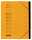 Ordnungsmappe "chic" A4, 12 Fächer, aus 450 g/m² Karton (RC), gelb
