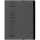 Ordnungsmappe "chic" A4, 7 Fächer, aus 450 g/m² Karton (RC), anthrazit