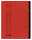 Ordnungsmappe "chic" A4, 7 Fächer, aus 450 g/m² Karton (RC), rot