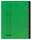 Ordnungsmappe "chic" A4, 7 Fächer, aus 450 g/m² Karton (RC), grün