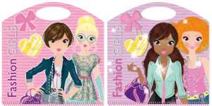 Maltasche "Fashion Girls" 27 x 27 cm, 32 S. mit Sickern,