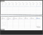 2026 Güss Tischquerkalender 30x13cm Tucson schwarz...
