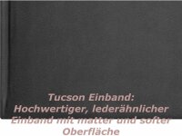 2025 Güss Buchkalender A5 Einband Tucson schwarz  1 Tag = 1 Seite