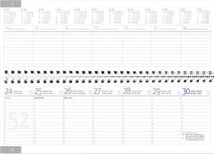2026 Güss Tischquerkalender 30x10cm 1W. = 2S.