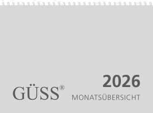 2026 Güss Monatsübersicht DIN A4