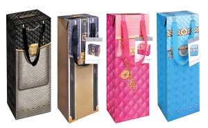 Trötsch Flaschentasche "Chic" 12 x 35 cm, 4 Motive