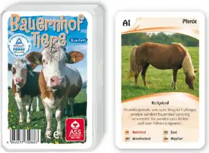 ASS SPIELKARTEN Quartett "Bauernhoftiere"