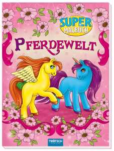 Super-Malbuch Pferdewelt 20 x 27 x 0,6 cm, 64 Seiten Softcover