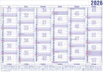2026 Güss Tafelkalender A5 12 Monate