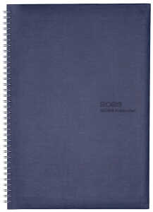 2026 Güss EURO-Timer 24x17cm mit Wire-O-Bindung Einband Tucson blau