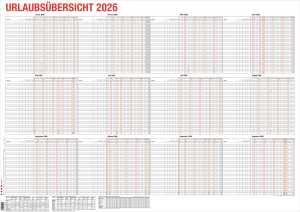 2027  GÜSS Urlaubsübersicht, 200-250 MA, max. 25 MA pro Monat