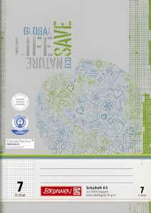 BRUNNEN Schulheft A5 Lineatur 7 16 Blatt Recyclingpapier 104510701