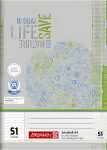 BRUNNEN 104613101 Schulheft Recycling A6 liniert, Lin. 51...