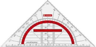 BRUNNEN Geometrie-Dreieck 16cm Griff red 104975923