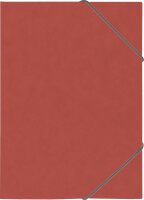 BRUNNEN Ringbuch A4 2-Ringe 15mm Gummizug rot 106553920