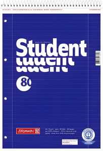 BRUNNEN Collegeblock A4 Spirale oben Lineatur 27 106781101