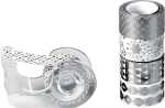 Deko Tapes Mini Weihnachten jede Rolle 3 m x 12 mm silber...