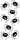 HEYDA 203780725 Stick-Ons-Mix Spinnen 75 x 165 cm