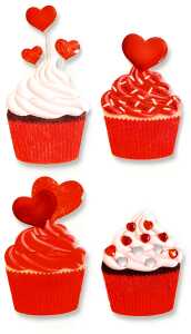 HEYDA 203780726 Stick-Ons-Mix Cupcakes 75 x 165 cm