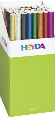 HEYDA 204077905 Holografie-Klebefolie 50 x 100 cm Display 25 x 13 x 37/50 cm