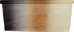 HEYDA Strohseide mit Farbverlauf 70 x 150 cm Farbverlauf braun