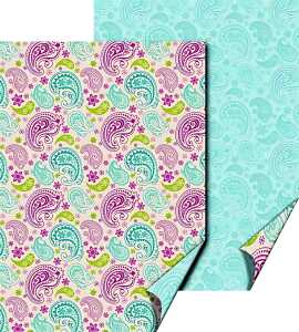 HEYDA 204772223 Motivkarton Paisley 50 x 70 cm pastell