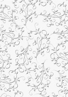 HEYDA 204772295 Prägekarton Firenze 50 x 70 cm weiss