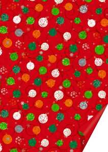 HEYDA Motivkarton Kugeln A4 (21 x 31 cm inkl. Codierleiste) rot