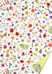 HEYDA Motivkarton Aquarellblumen A4 (21 x 31 cm inkl....