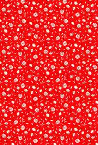 HEYDA Motivkarton Daisy A4 (21 x 31 cm inkl. Codierleiste) rot