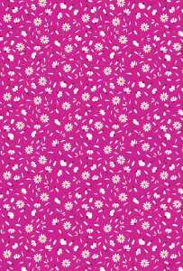 HEYDA Motivkarton Daisy A4 (21 x 31 cm inkl. Codierleiste) pink