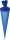 Schultüten-Rohling 70 cm Ø 19 cm blau mit Verschluss in Dunkelblau