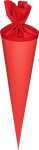 Schultüten-Rohling 70 cm Ø 19 cm rot mit...
