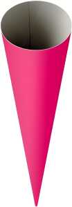 HEYDA 204870065 Schultüten-Rohling 70 cm Ø 19 cm pink