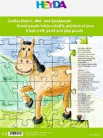 HEYDA 204870705 Puzzle zum Basteln Malen und Spielen 35 x...