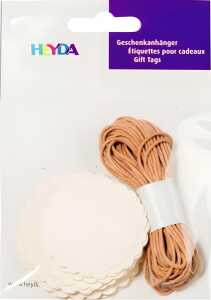 HEYDA 204870731 Geschenkanhänger-Set Packung 95 x 135 cm creme