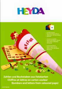 Zahlen und Buchstaben-Bastelmappe 23 x 33 cm