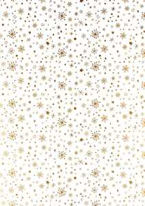 Faltblätter-Set transparent Sterne A4 Transparentpapier goldfarben