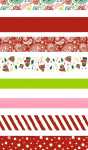 HEYDA Faltstreifen-Set Christmas 1 x 30 cm 15 x 30 cm...