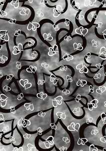 Transparentpapier Emotion Herzen A4 weiss