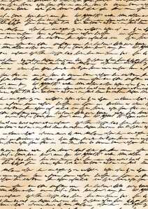 Transparentpapier Handschrift A4 antikbraun